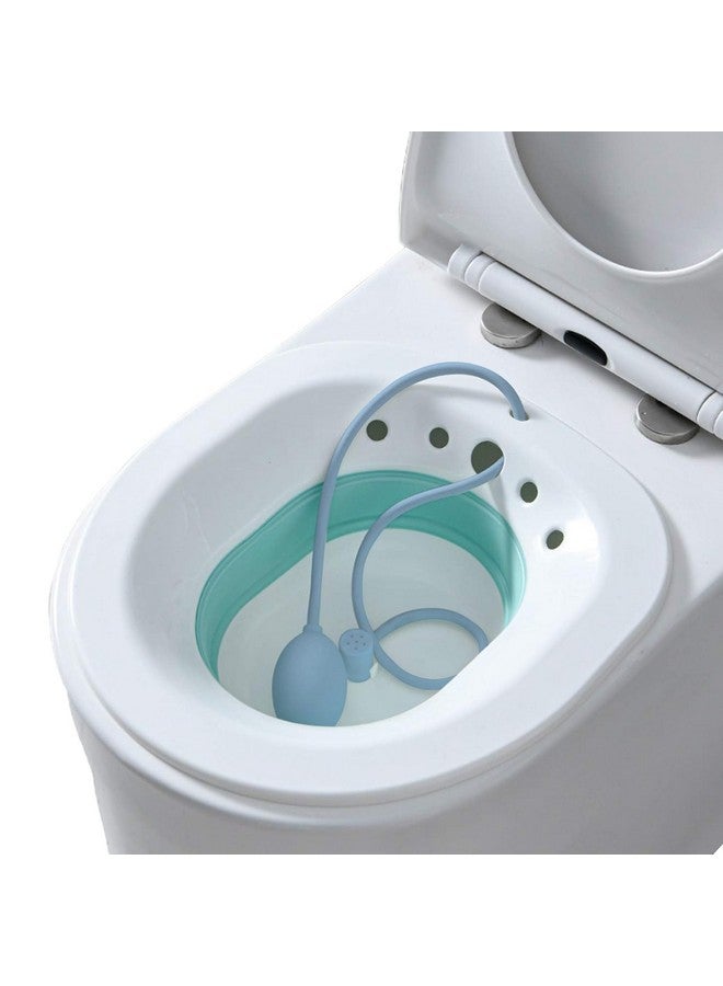 MEDTECH® Sitz Bath for Adults | Fits All Toilet Seats | Pump Flusher for Fissure, Pregnant Women, Postpartum Care, Hemorrhoids Inflammation Treatment | Piles Tub for Hot Water Bathing | Sitz Bath Tub for Post Delivery - Image 1