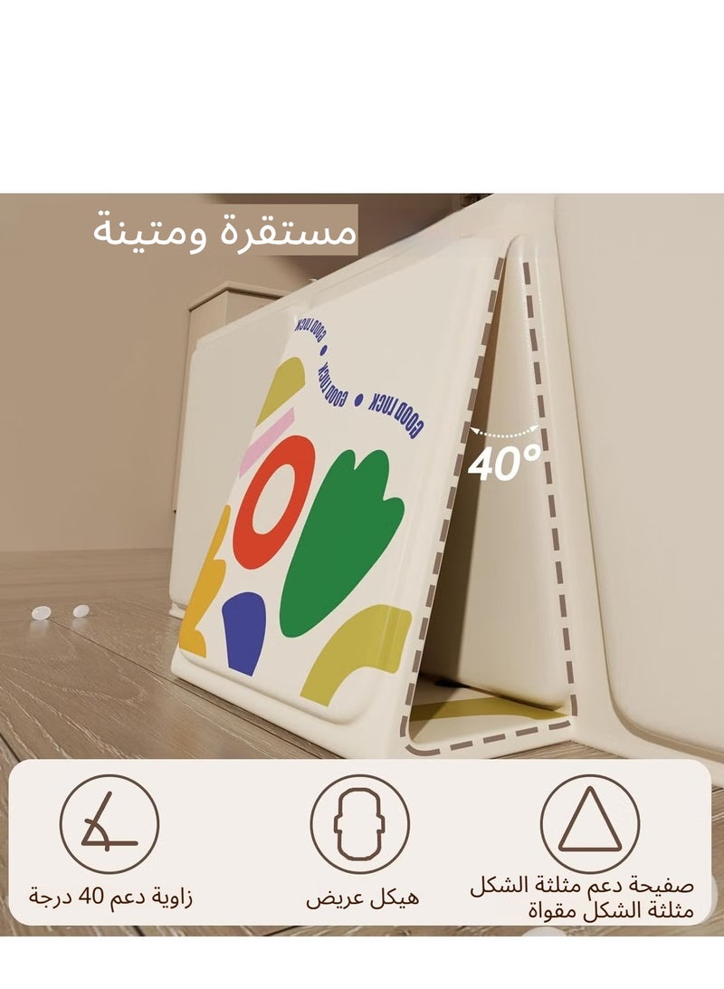 اكسيسن حوض استحمام قابل للطي للأطفال، حوض استحمام للأطفال مع قاعدة غير قابلة للانزلاق، مع نظام ترموستاتي، للأطفال الذين تتراوح أعمارهم بين 0-5 سنوات، وضروريات السفر، والاستخدام الداخلي/الخارجي، والتخزين السهل - Image 5