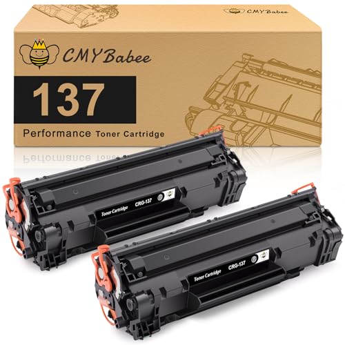 CMYBabee Compatible for Canon 137 Black Toner Cartridge Replacement for CRG137 ImageClass MF236n D570 LBP151dw MF247dw MF249dw MF232w MF242dw MF244dw MF216n MF227dw MF212w Printer Ink (2-Pack) - Image 1