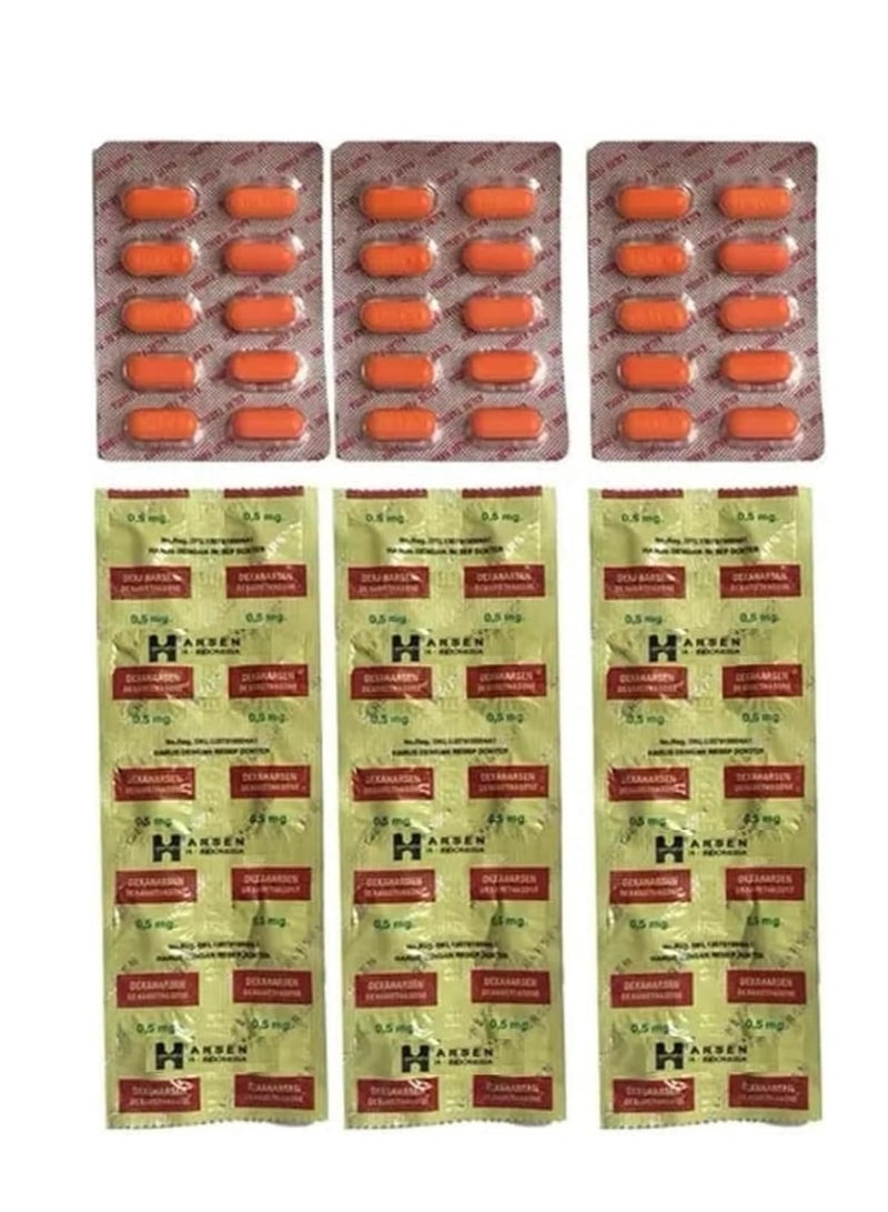 3 food supplement strips, 3 pieces of fattening vitamins