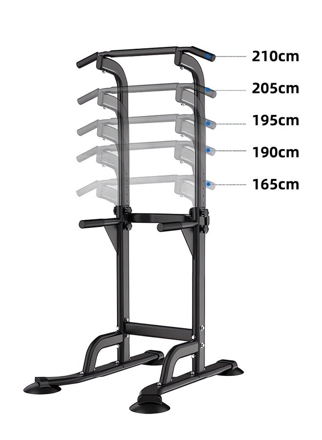 ALongDeng Power Tower Dip Station Pull Up Bar for Home Adjustable Height Multifunctional Home Strength Training Fitness Exercise Equipment Simple Installation Durable Home Fitness Equipment - Image 3