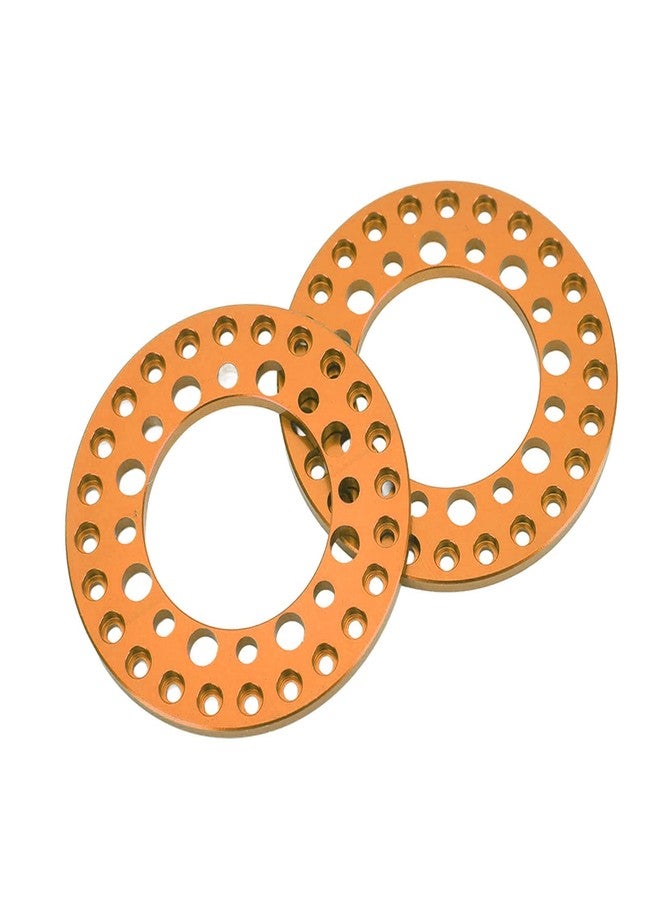 Dilwe RC Wheel Outer Rings, 4Pcs 1.9in Aluminum Wheel Rims Beadlock Rings RC Rims RC Accessories for 1/10 RC Car(Orange) - Image 5