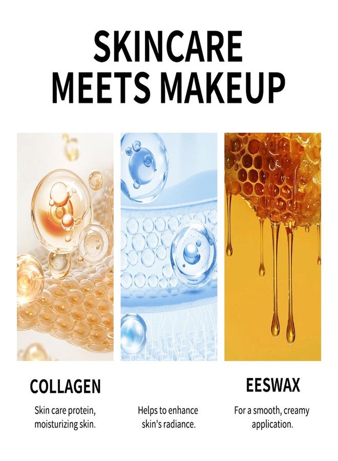 Easilydays Cover Cream Stick, Matte Color-Changing Foundation Stick, Hydrating, Blur Pores Even Skin Tone, Medium to Full Coverage Dewy Finish Base Makeup, Dual-Ended with SoftBrush, #1 - Image 3