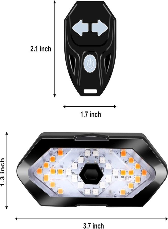 Linist Bicycle Tail Light Turn Signals,5 Modes 3 in 1 Function Rear Bicycle Indicator Light Tweeter Wireless Remote Control Rear Light USB Rechargeable Safety Warning Bike Lights, Easy to Fit - Image 5