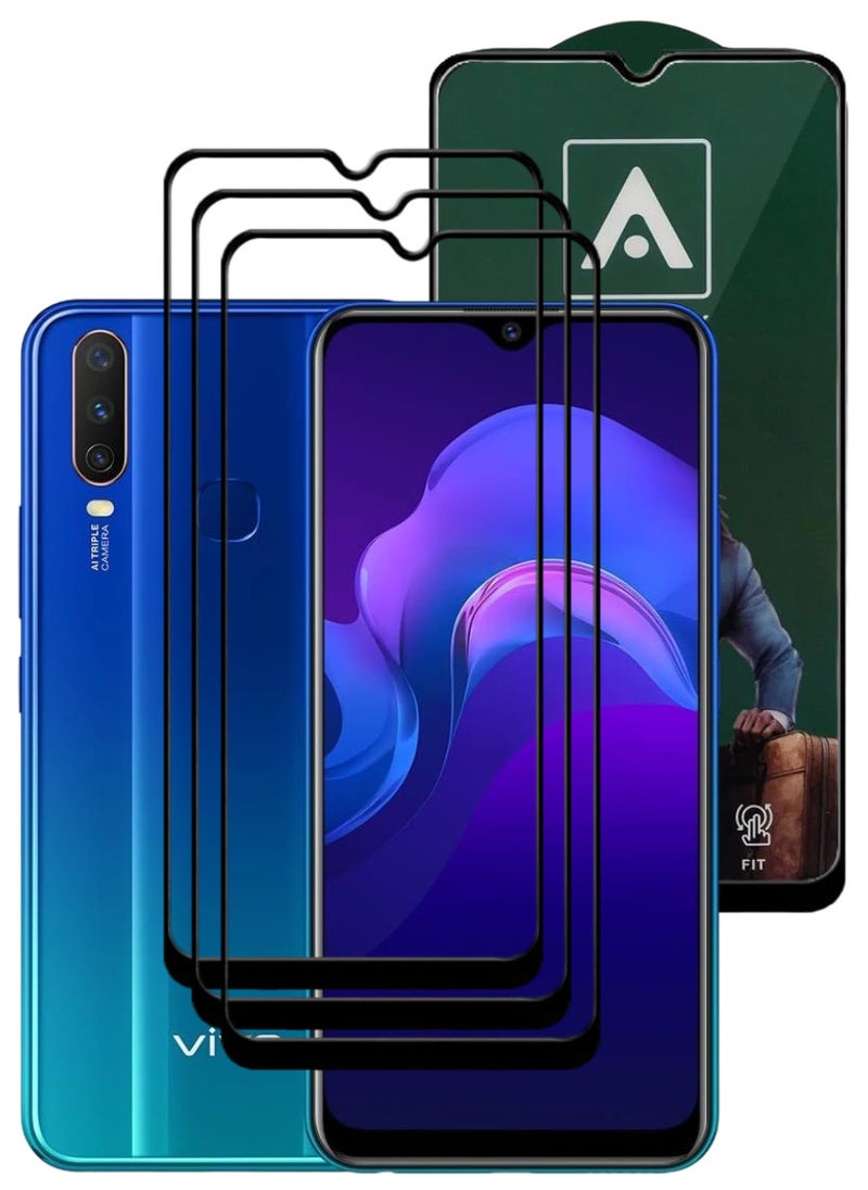 أكاليكس 3  قطع، حماية شاشة،  لهاتف فيفو Y12  ، جودة ممتازة. - Image 1