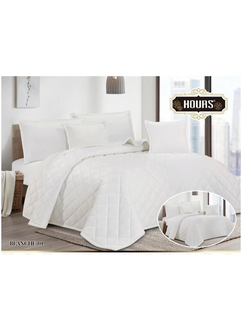 Hours 6 Piece Winter Royal Comforter One Velvet Side And One Side Fur King Size 220x240 cm - Image 1