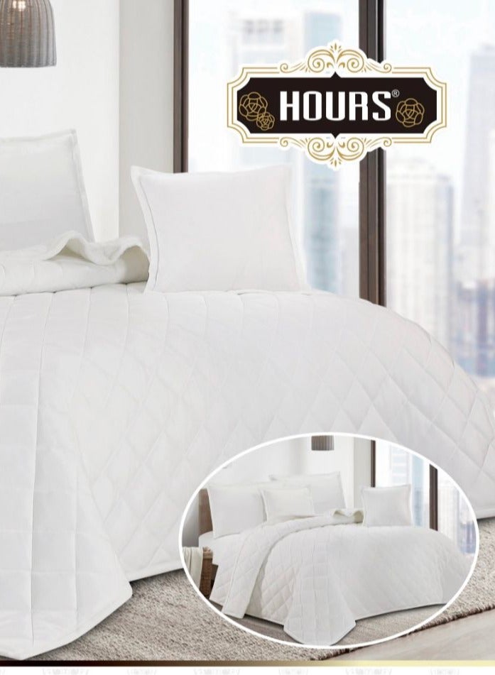 Hours 6 Piece Winter Royal Comforter One Velvet Side And One Side Fur King Size 220x240 cm - Image 2