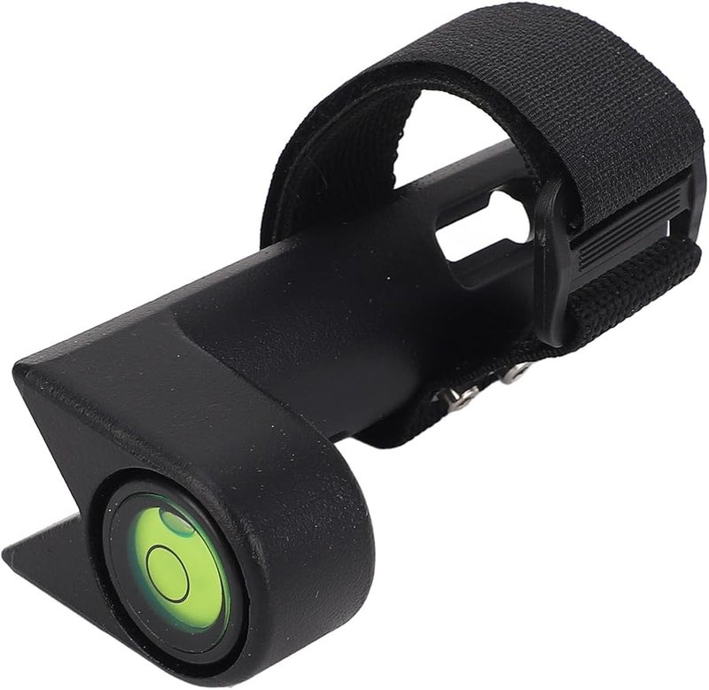 قضيب مستوى قابل للتعديل من سبائك الألومنيوم مع فقاعة دقيقة للقياسات الدقيقة باللون الأسود - Image 3