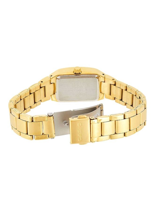 CASIO Women Water Resistant Analog Watch LTP-1165N-9CRDF - 21 mm - Gold - Image 2