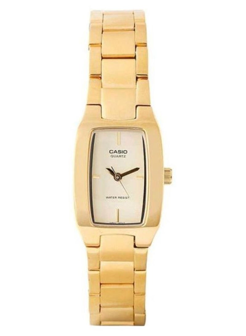 CASIO Women Water Resistant Analog Watch LTP-1165N-9CRDF - 21 mm - Gold - Image 1