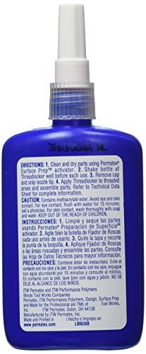 Permatex 27740 Large Diameter Threadlocker Red, 36 ml - Image 2
