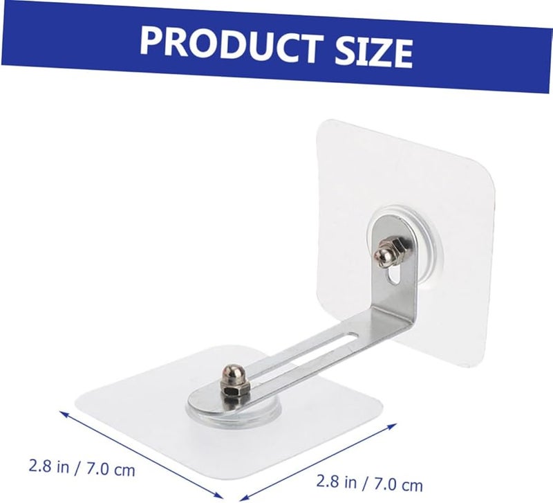 8 قطع من أربطة الأثاث اللاصقة الثقيلة بدون حفر لتثبيت الجدران لسلامة خزانة الملابس، مقاومة للأطفال في المنزل - Image 5