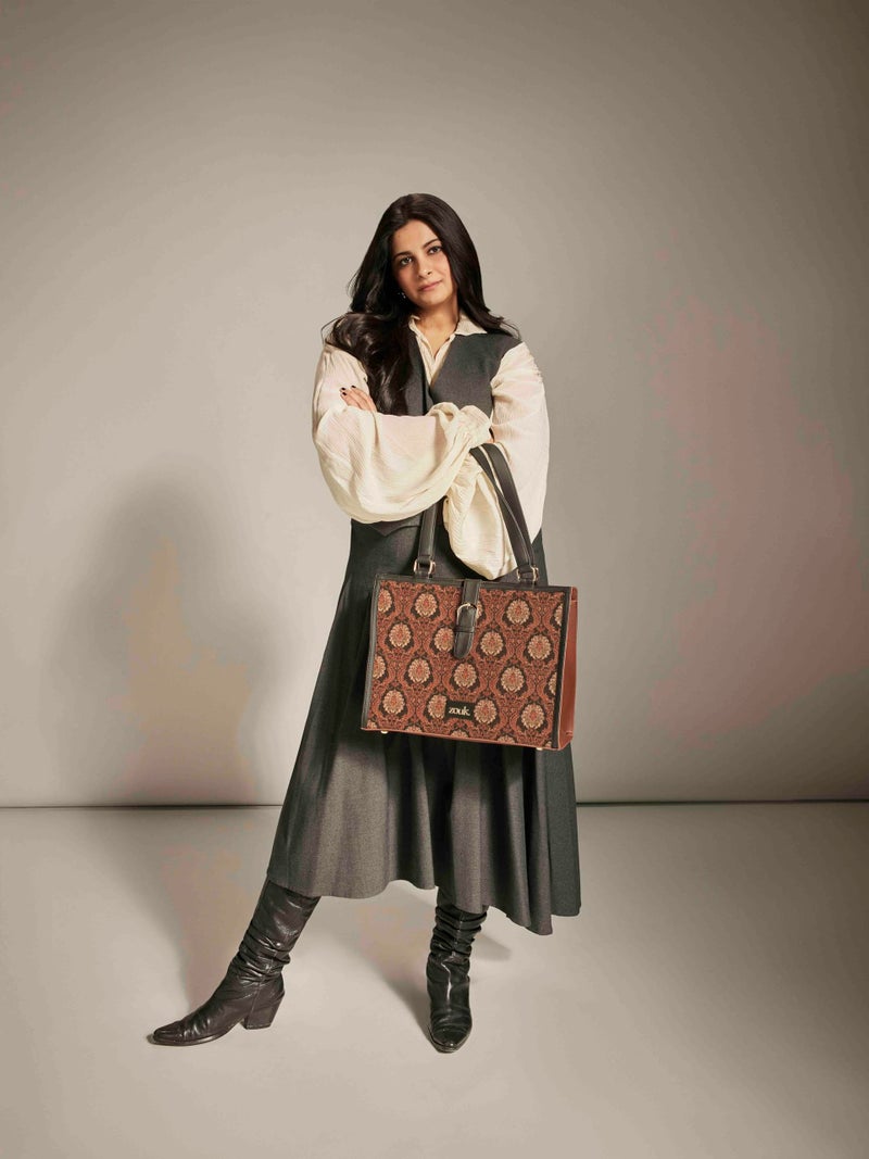 ZOUK Rhea Kapoor Office Bag | Fits up to 15 inch Laptop | Stylish Handbag for Office, Travel & Daily Use | Water-Resistant | Lightweight & Spacious | - Image 2