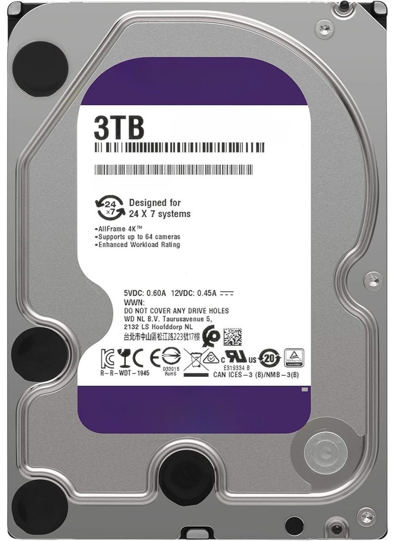 Internal Hard Drive 3TB 3.5 Inch – SATA 6Gb/s 5400RPM with 64MB Cache Desktop Storage - Image 2