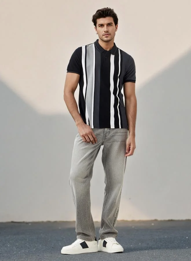 سبلاش فيڤ تيشيرت بولو عثماني مخطط