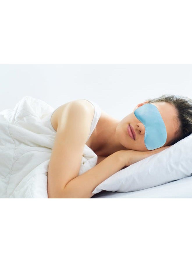 LMGERBUD Blue Eye Mask for Sleeping,Soft and Comfortable Fabric, Eye Shade Cover for Travel Nap - Image 5