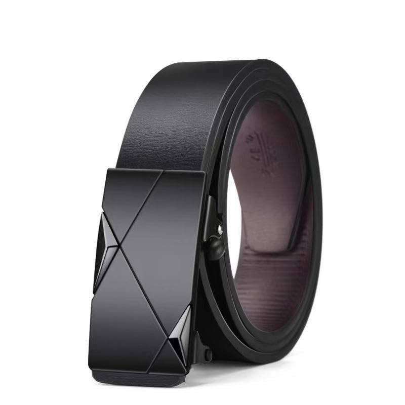 WildHorn Men's Genuine Leather Ratchet Belt for Men| Premium Auto-Lock Buckle | Adjustable up to 48” | Formal & Casual Wear | Micro-Adjust Fit | Stylish Gift Box Included (BLACK) - Image 1