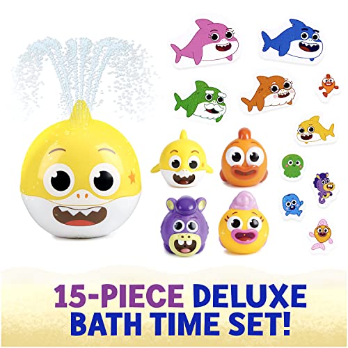 WowWee Baby Shark's Big Show! Bath Toy Bundle - 15 Pieces - Kids Bath Toys - Image 5