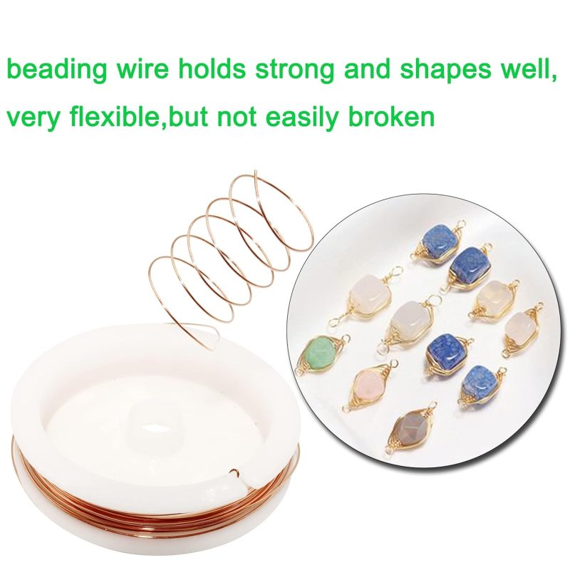 Jewelry Beading Wire: 24 Gauge Tarnish Resistant Copper Wire Roll - Crafting Supplies for Jewelry Making - Image 3