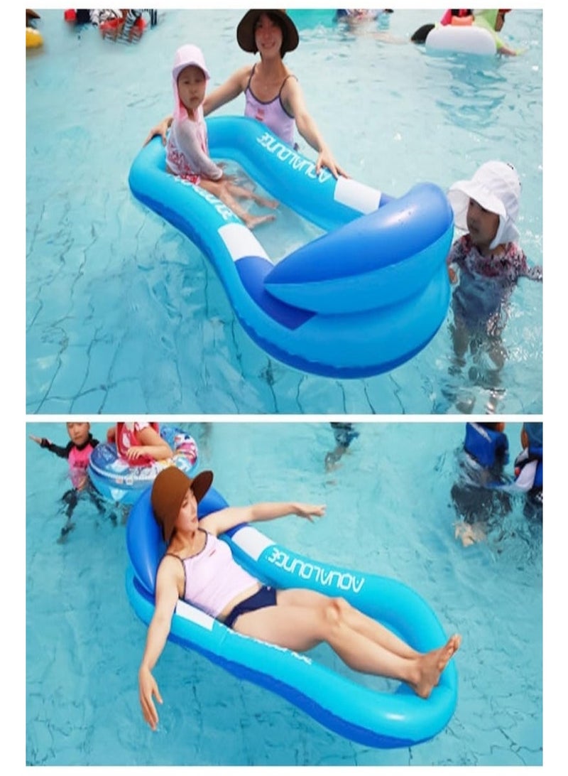 VarietyVoyageD Pool Inflatables Lilo,Inflatable Pool Floats Rafts for Adults,Relax Swimming Pool Lounger,Water Floating Hammock Mattress Pool Noodle Toys Sunbath Air Beds for Beach,Tanning,Paddling - Image 4