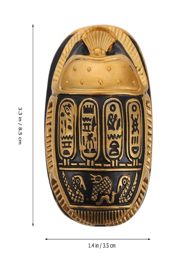 BESPORTBLE Egyptian Scarab Beetle Ancient Egypt Scarab Figurine Desktop Ornament Collectible Figurine Home Decoration for Car Office - Image 3