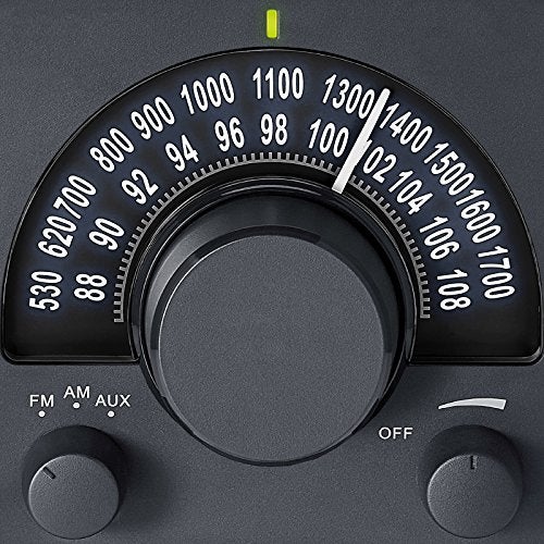 Sangean WR-15BK AM/FM Table Top Wooden Radio (Black) - Image 4