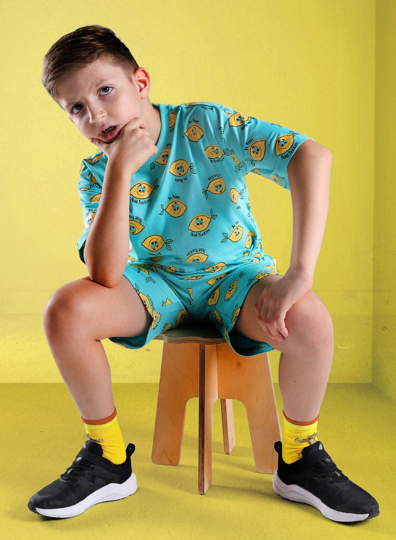 AIKO AIKO-Kids Cute Multicolor Two Piece Pyjama Set-7-8Y  - Image 5