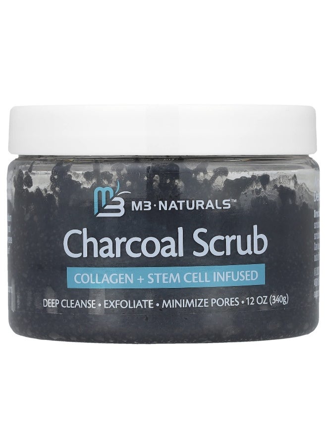 M3 Naturals M3 Naturals, Charcoal Scrub, 12 oz (340 g)  - Image 1