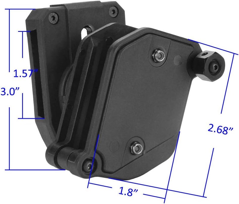 KRYDEX IPSC USPSA IDPA 3-Gun Shooting Belt & 4 pcs Speed Pistol Mag Pouches - Image 4