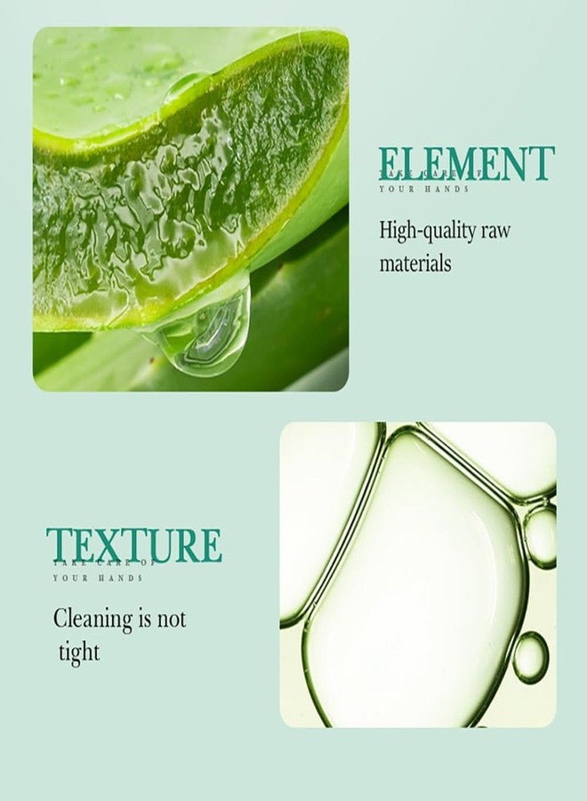 BEUKING Aloe Vera Soap Bar for Face & Body, Handmade Washing Exfoliating Bar, Moisturizing Oil Control Mild Nourishing Removing Body Dirty Cleaning Pore for Women Men Skin Care - Image 4