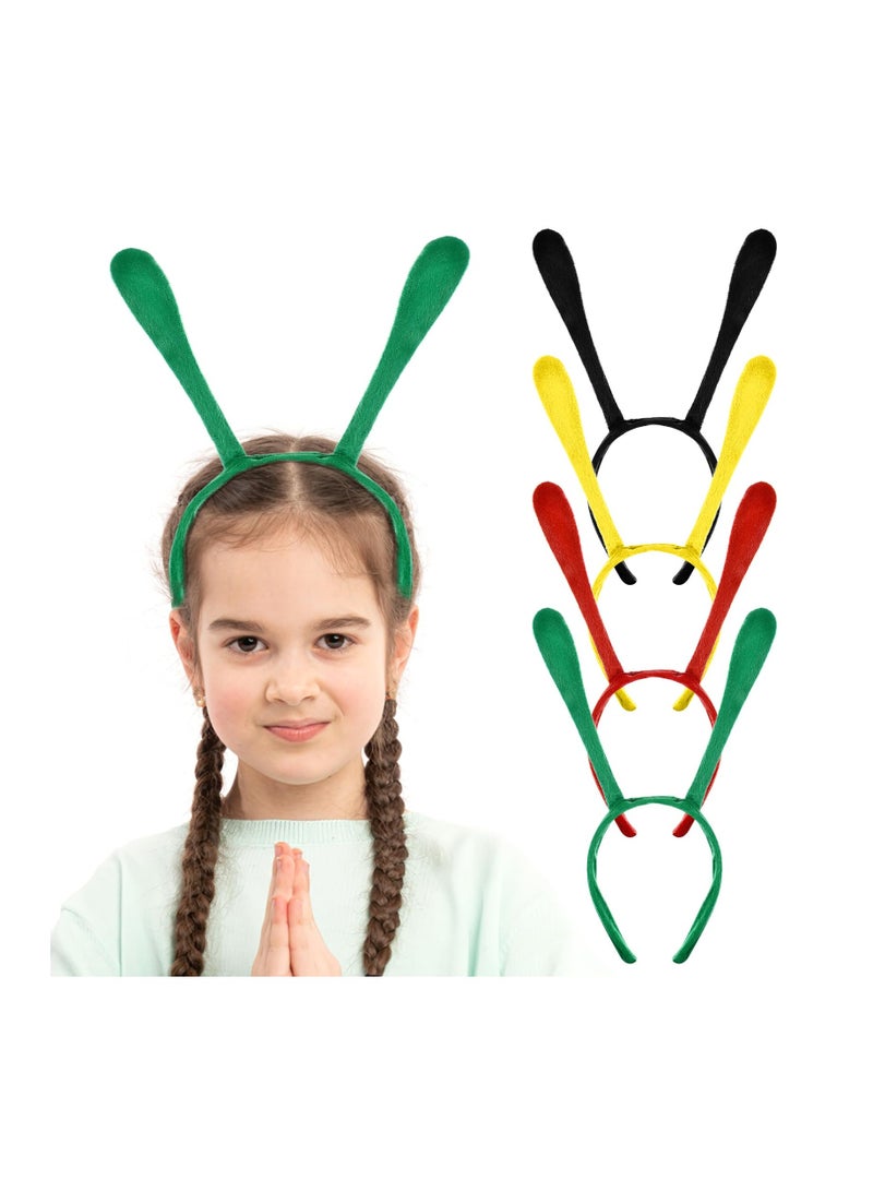 Loquat 4 Pcs Bee Headbands Tentacle Headwear Antenna Hair Hoop Mao Ball Accessories Cartoon Ant for Girls Cosplay Party Supplies Photo Props - Image 1