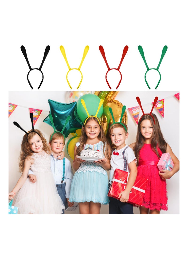 Loquat 4 Pcs Bee Headbands Tentacle Headwear Antenna Hair Hoop Mao Ball Accessories Cartoon Ant for Girls Cosplay Party Supplies Photo Props - Image 4