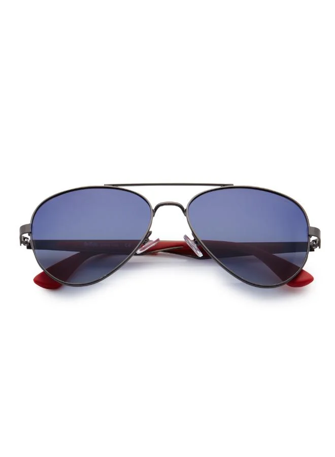 Lee Cooper Polarized Sunglasses Gradient Blue Frame Gun Mirror Lens 47mm  - LC1220C02