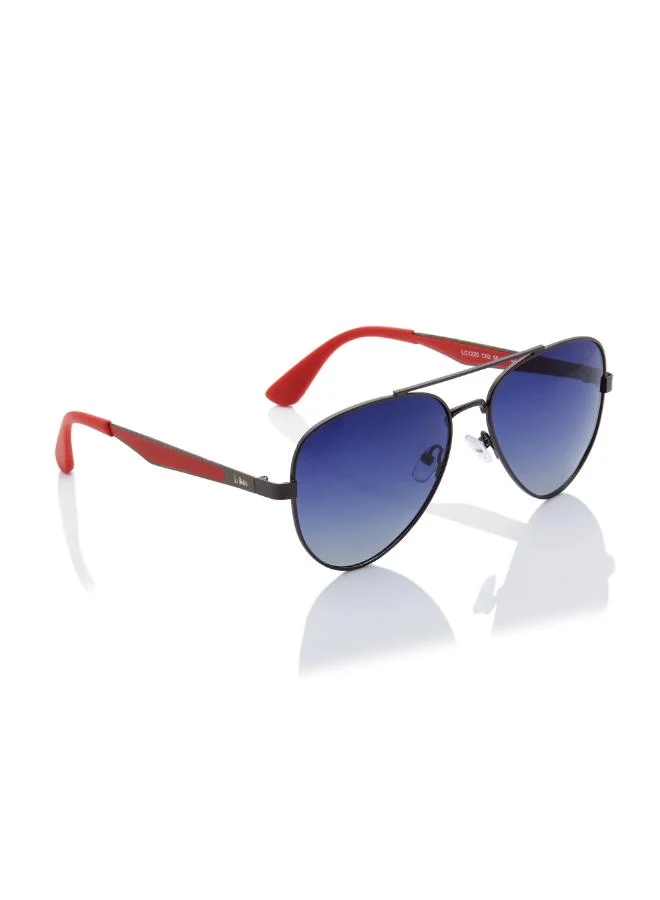 Lee Cooper Polarized Sunglasses Gradient Blue Frame Gun Mirror Lens 47mm  - LC1220C02
