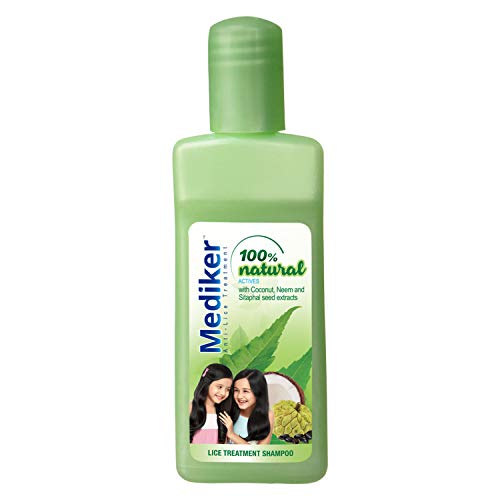 Mediker Anti Lice Treatment Shampoo with Neem & Coconut for Lice & Eggs | Relieves Itching From Lice Bite & Prevents Re-infestation | Painless Lice Removal | Safe For Children | 50 ml - Image 1