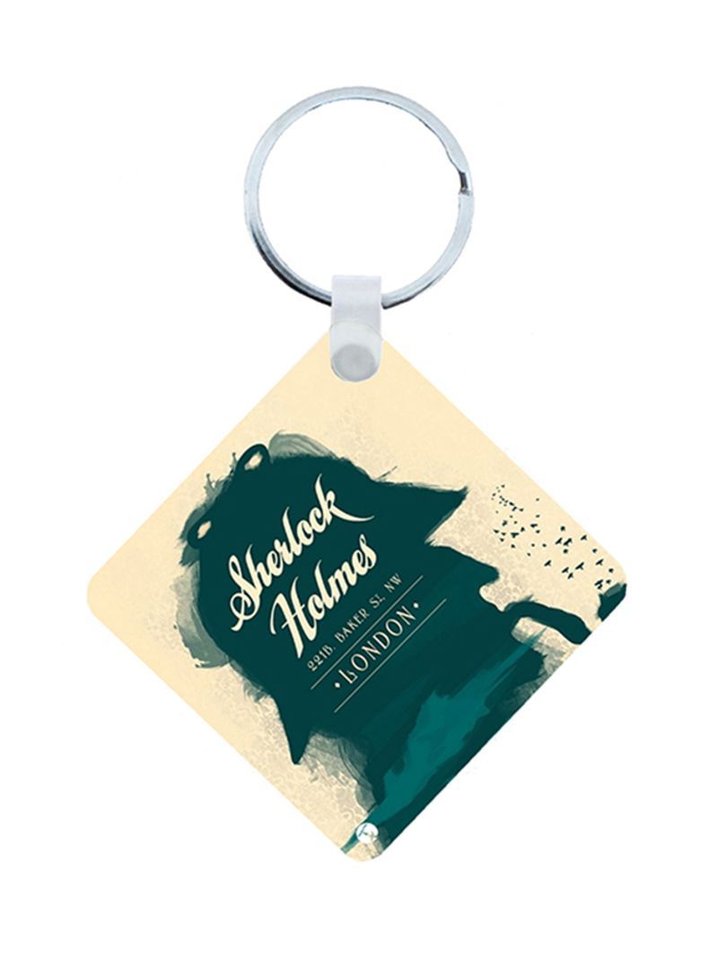 RKN Sherlock Holmes Wooden Keychain