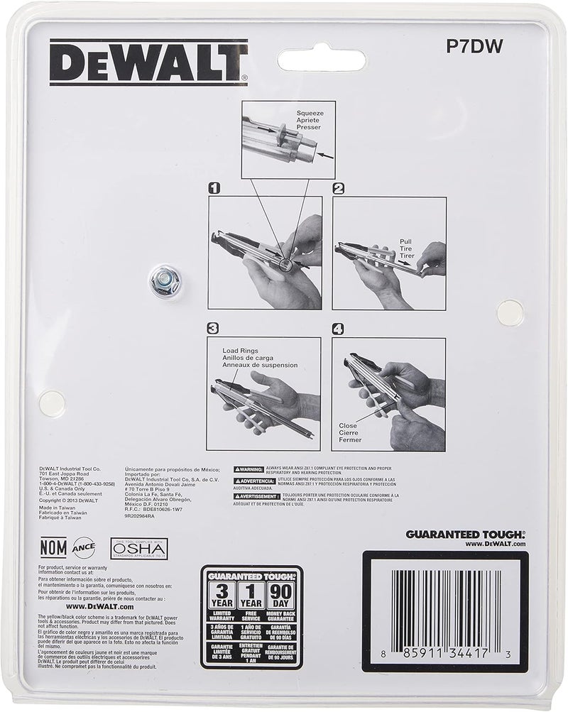 DEWALT Hog Ring Pliers Kit Includes Pliers and 1000 Ring Pack P7DW - Image 3