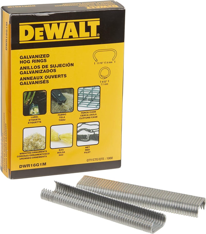 DEWALT Hog Ring Pliers Kit Includes Pliers and 1000 Ring Pack P7DW - Image 4