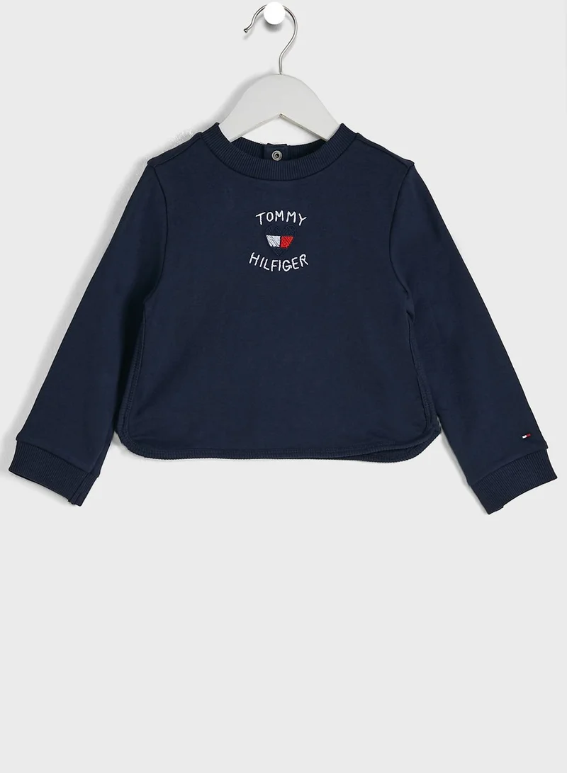TOMMY HILFIGER Kids Heart Embroidery T-Shirt
