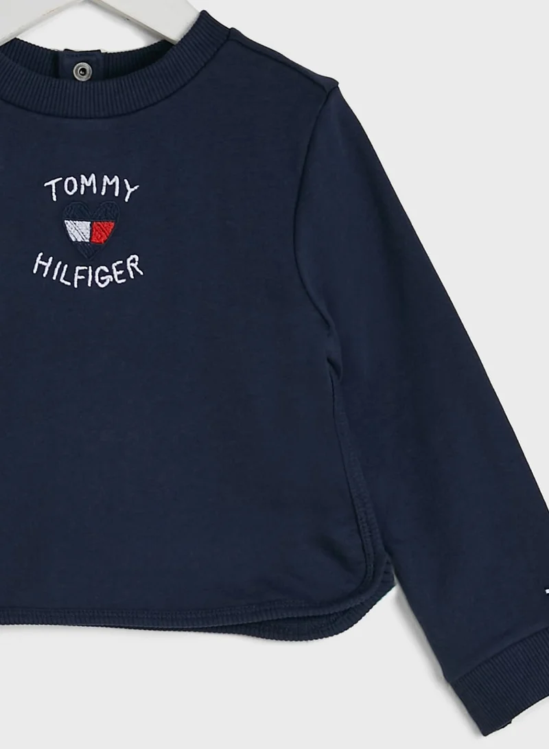 TOMMY HILFIGER Kids Heart Embroidery T-Shirt