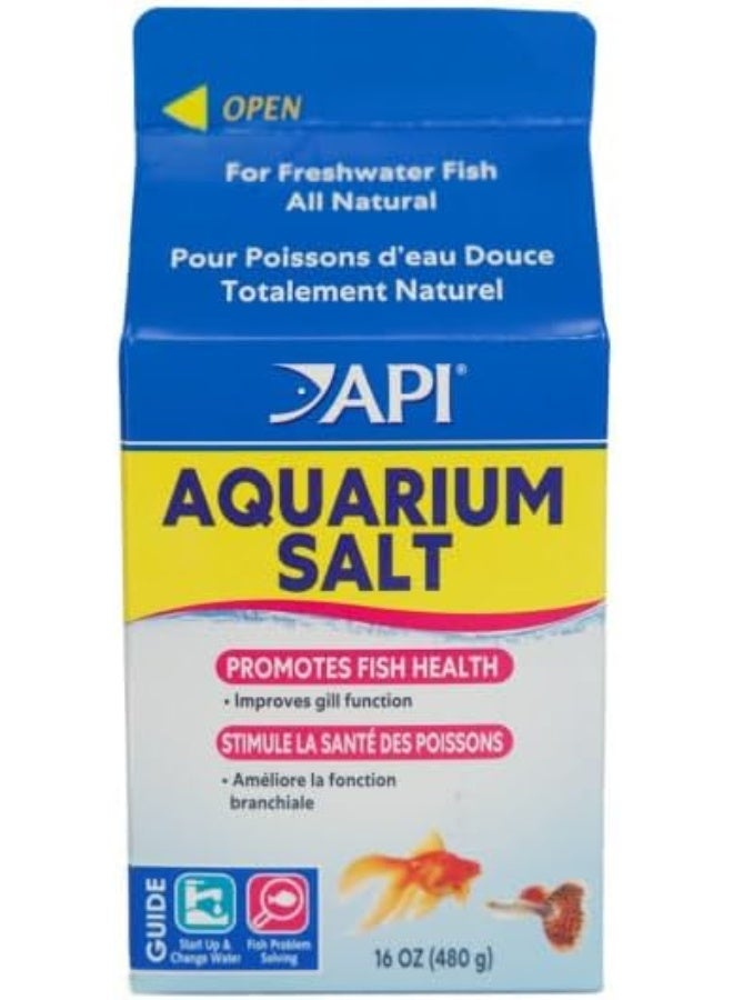 API Aquarium Salt For Freshwater Aquarium Fish Electrolyte Balance 16Oz. - Image 2
