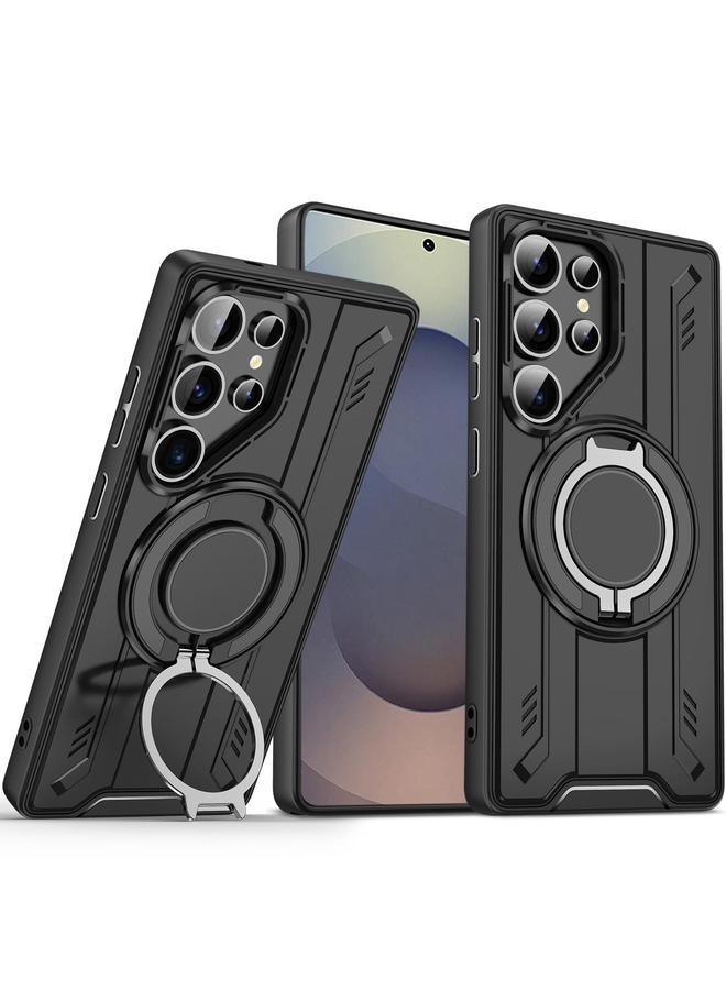 اس-توب جراب لهاتف Samsung Galaxy S25 Ultra 5G مزود بحلقة دوارة وحامل مغناطيسي MagSafe - Image 1