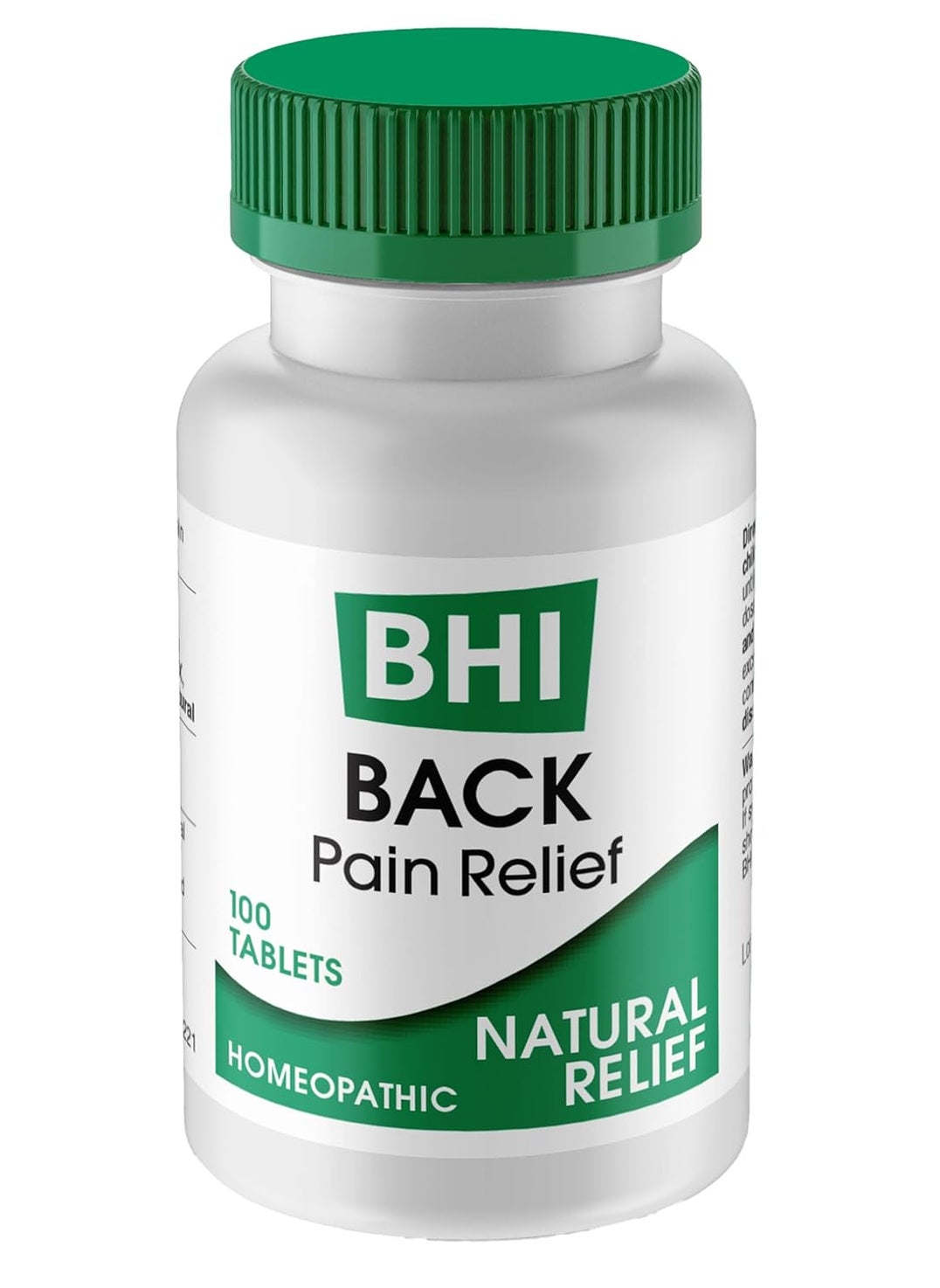 MediNatura BHI Back Natural Back, Hip & Leg Pain Relief - 6 Powerful Multi-Symptom Active Homeopathic Ingredients Help Calm Back Pain, Muscle Tightness & Spasms Naturally for Women & Men - 100 Tablets 