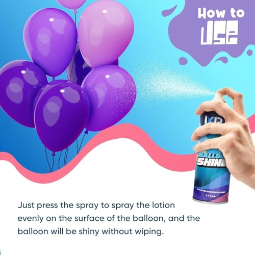 ixirpro Balloon Shine Spray (16.9 oz) No Need Towel or Gloves, Instant High Shine Gloss Brite Balloons for Party Decoration for Ultra Lasting, Shine Balloon Spray Upgraded Formula - Image 4