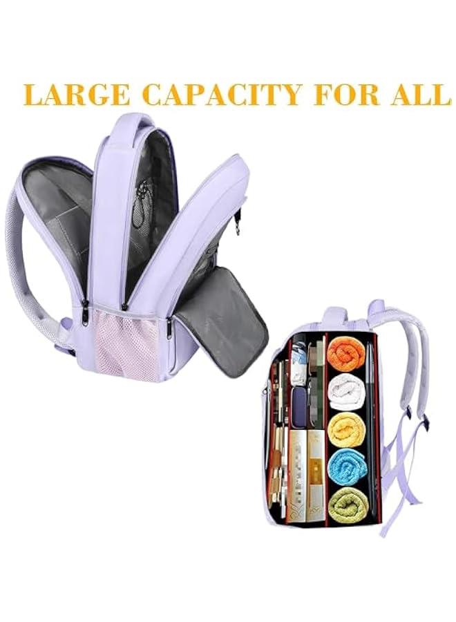 Arabest Stylish 15.6 Inch Laptop Backpack with USB Charging Port for Girls - Water Resistant College School Bag for Women - Durable Slim Bookbag for Students - Casual Daypack for Travel or Work - Ideal Gift - Image 3