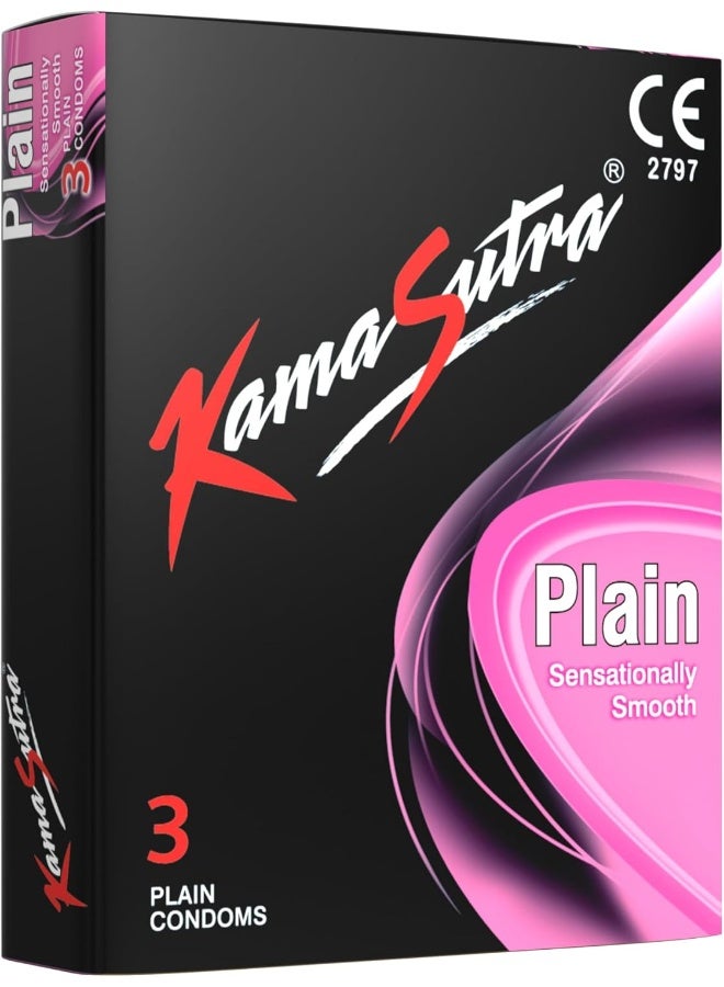 Kamasutra Kama Sutra Condoms Plain - 3's - Image 1