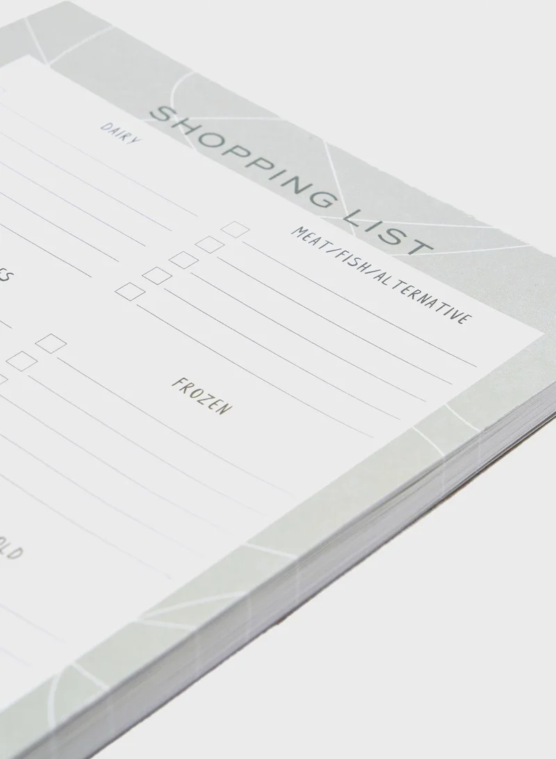 Prickly Pear Weekly Meal Planner & Shopping List With Magnetic Panel On The Back Of Each