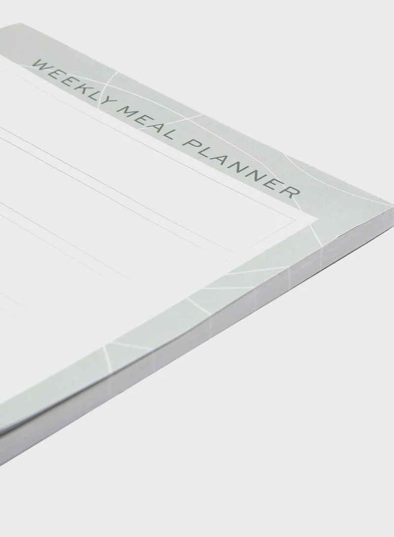 Prickly Pear Weekly Meal Planner & Shopping List With Magnetic Panel On The Back Of Each