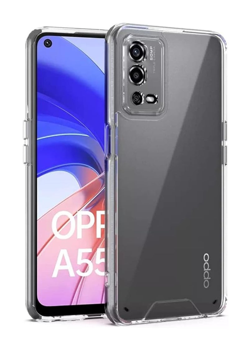 Generic - Case for OPPO A55 Case Cover Clear Back Air Cushion Soft Silicone Shockproof Anti-Scratch Protective Bumper Shell Corner for OPPO A55 4G - Image 1