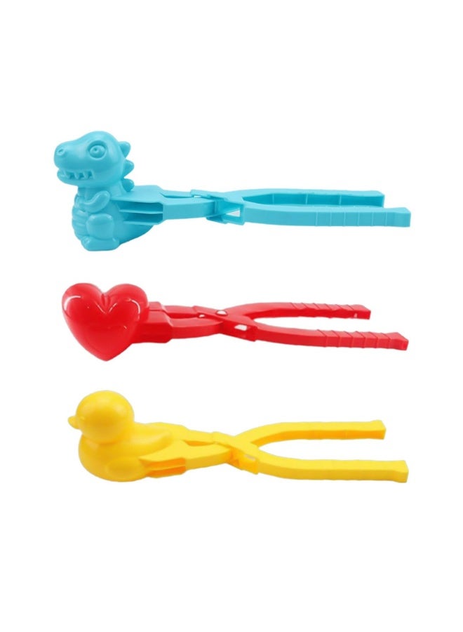 3 Pcs Duck Rice Mold DIY Sushi Mold Animal Rice Tool Rice Shaper Mold for Rice Balls, Sushi, Croquettes(Duck+Dinosaur+Heart Shape) - Image 1